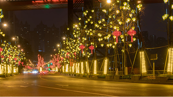 道路景觀亮化一定要滿足夜間的交通需求